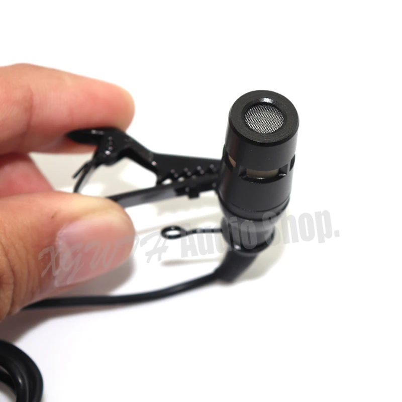 Micrófono de solapa con Clip de corbata, condensador hipercardioide, transmisor TA4F Lock Mini XLR de 4 pines, para Mipro Wireless Body-Pack