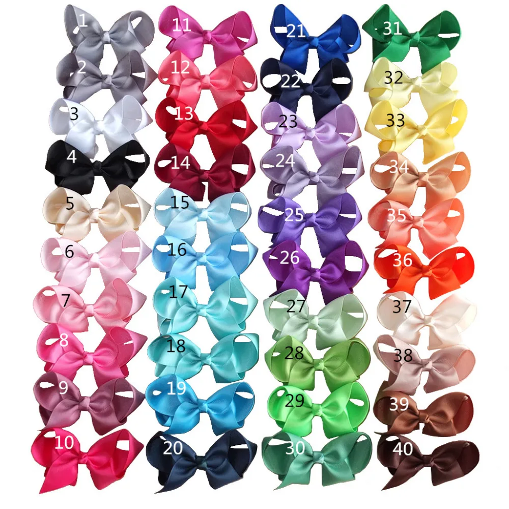 6 pcs 4 inch Jojo SIWA Hair Bow Clips Hair Accessories Baby Kids Girls Hairgrips Hair Clip Bows Headwear Hairpins