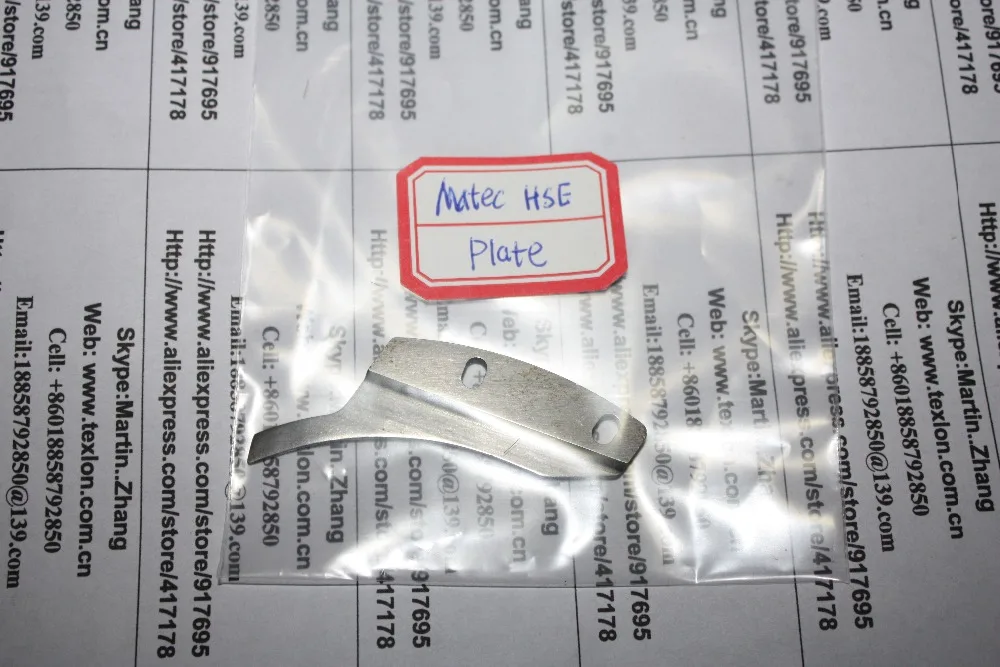 Matec hse meias com placa de agulha para uso em máquina, peça sobressalente matec hse