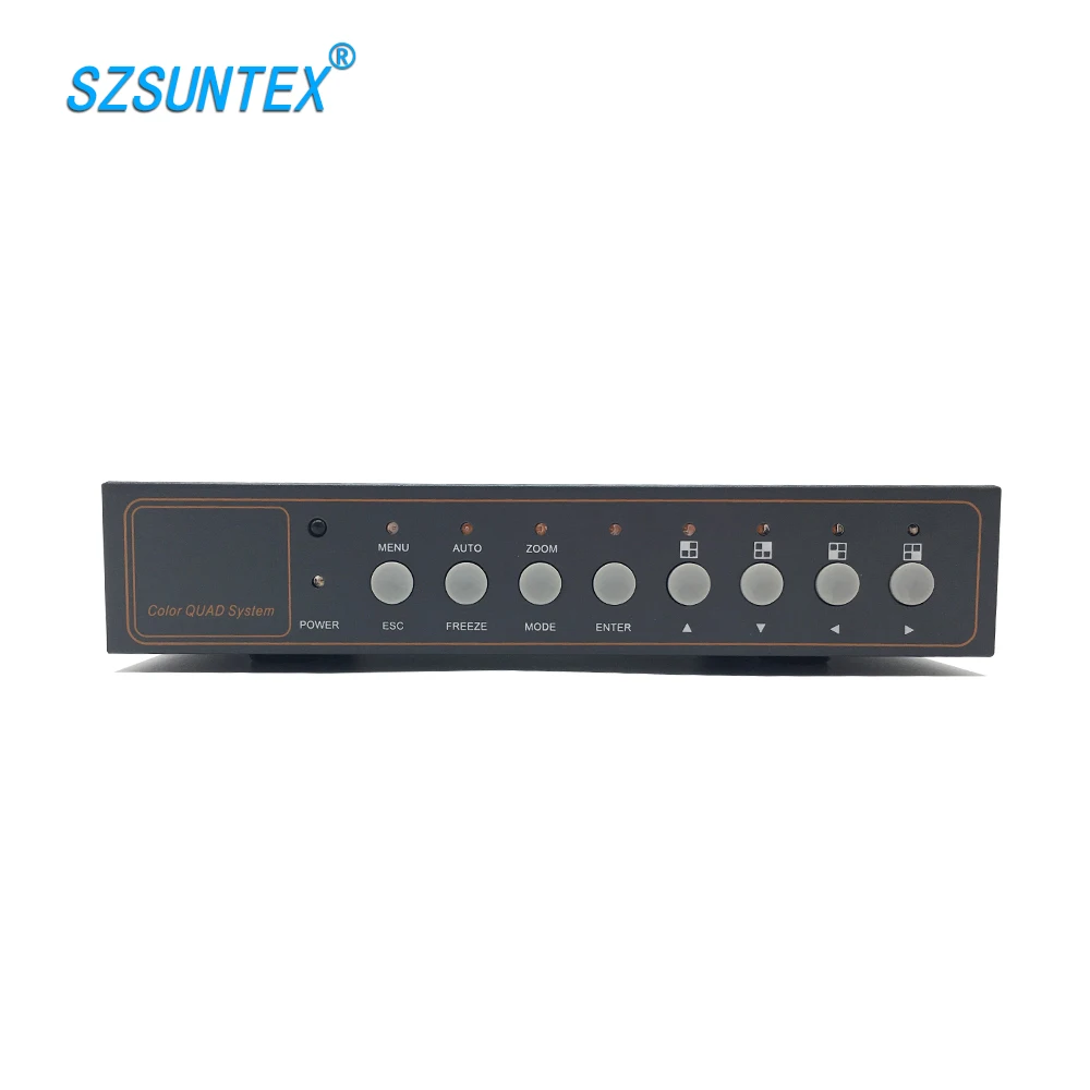 SUNTEX Upgrade Version 402V 4 Channel cctv multiplexer  VGA output video  Quad Splitter processor