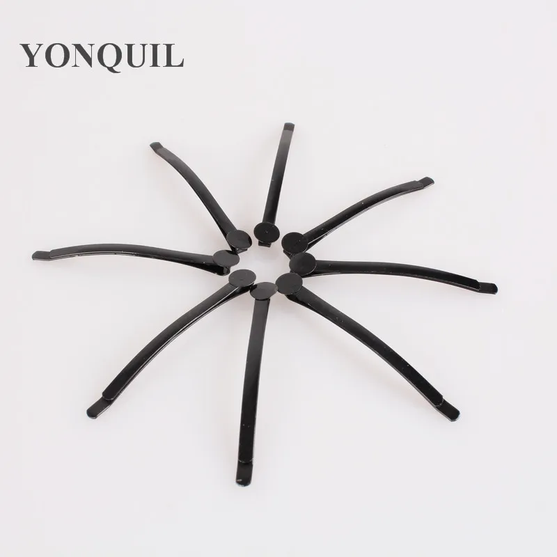 

240pcs/lot Fashion Iron Bobby Pin Rhodium Plated Hairpins Clip Findings with Flat Pad Barrette Fit Hair Ornament DIY accessories