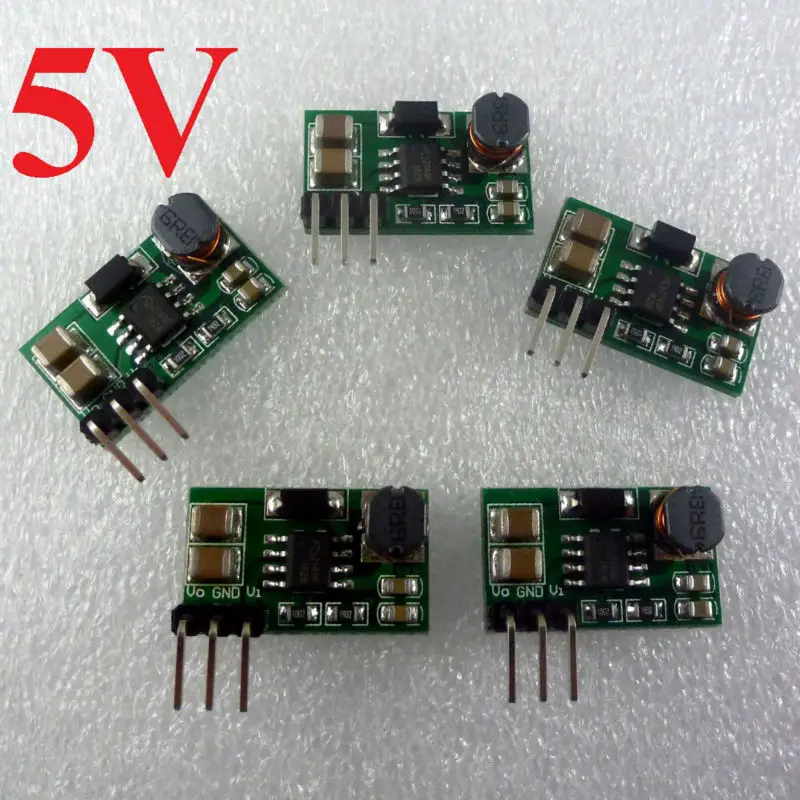 5 Pcs 800MA 3V 3.3V 3.7V to 5V  DC DC Converter Boost Module For Arduino Genuino Breadboard