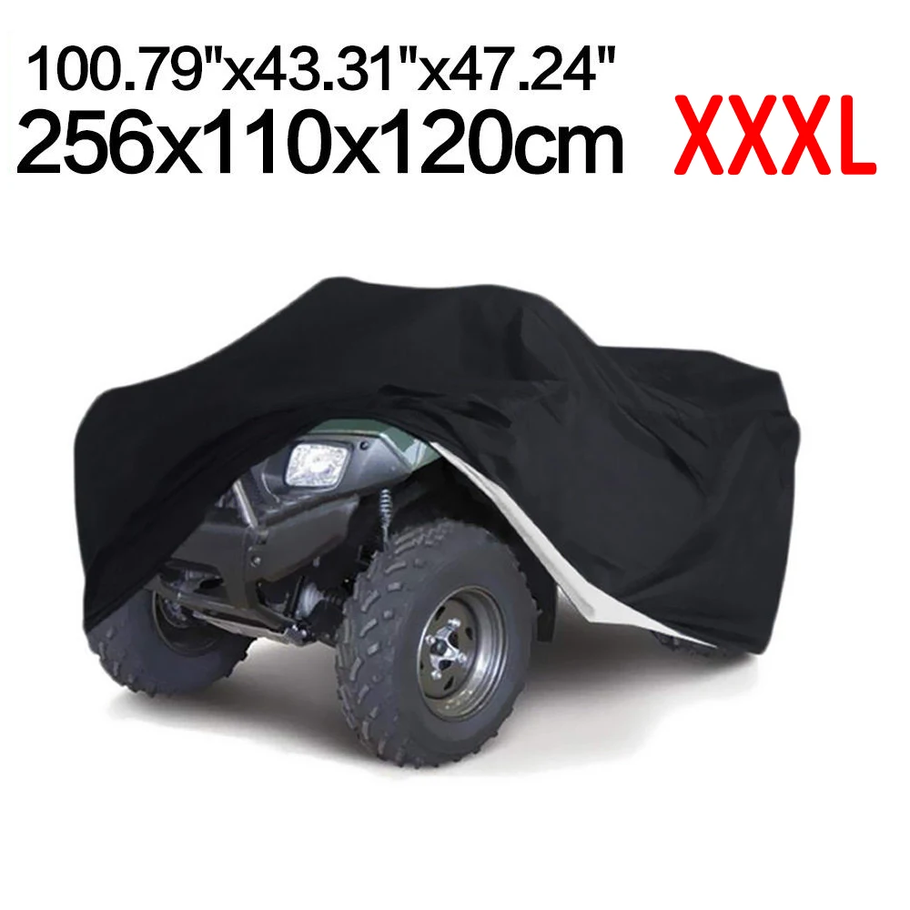 XXXL Black Outdoor Dustproof Waterproof Quad ATV Cover Fit For Can-Am Outlander MAX 450 570 650 850 1000/Kymco MXU 450 500 700