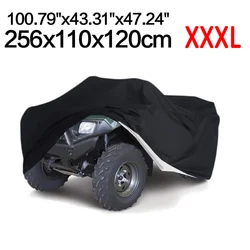 XXXL czarny zewnętrzny pyłoszczelny, wodoodporny Quad pokrywa ATV nadający się do Can-Am Outlander MAX 450 570 650 850 1000/Kymco MXU 450 500 700