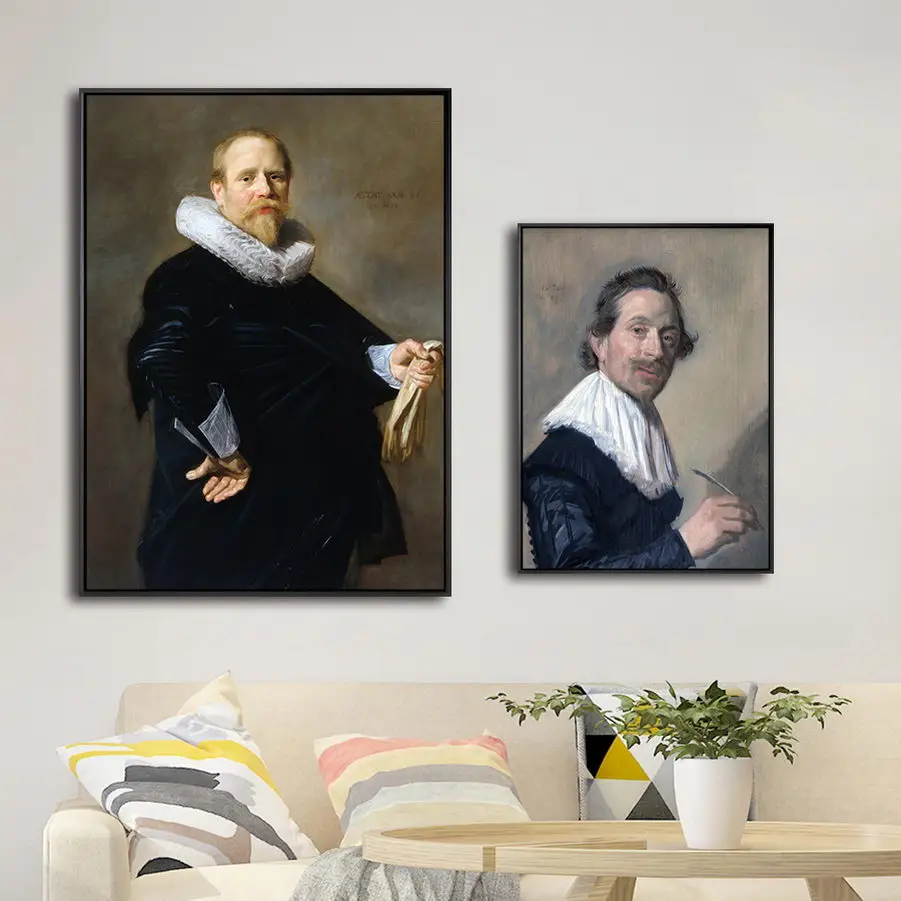 Home Decoration Print Canvas Art Wall Pictures Poster Paitings Netherlandish Frans Hals buffoon playing a lute