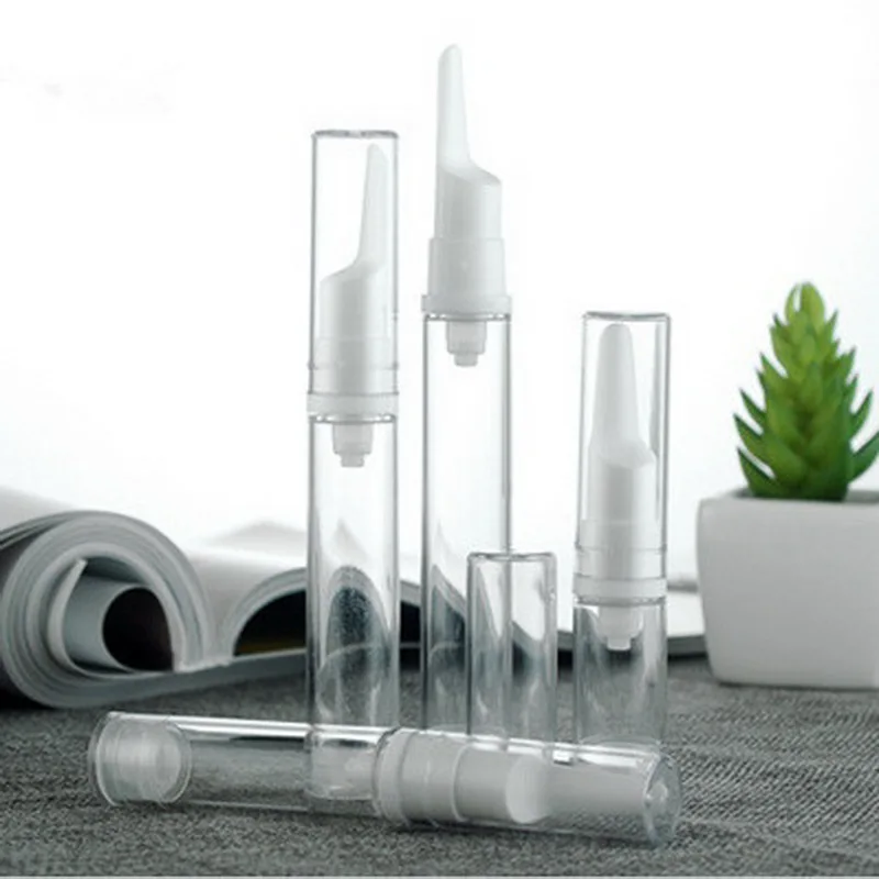 20pcs/Lot 5ml 8ml 12ml 15ml AS Eye Cream Airless Bottle Clear PET Plastic Lotion Sub-bottling PP Vacuum Pump Serum Sample Bottle