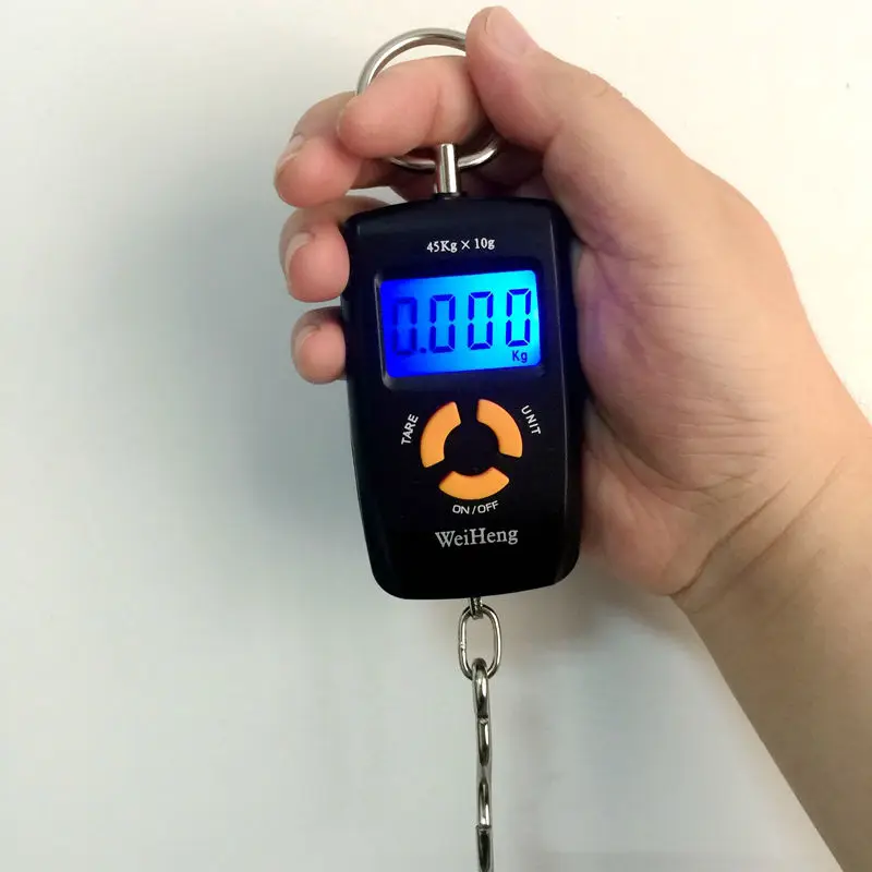 45 kg 5g Cep LCD Elektronik Asma Kanca Balık Pulu Çift Hassas Dijital Mutfak Gıda Terazi Ağırlığı Dengesi Steelyard