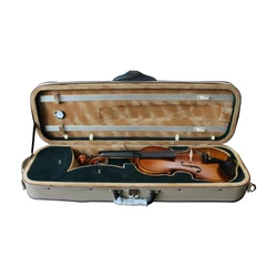 TONGLING New Artificial Leather Waterproof Violin Bag Hygrometer High-end  Violin Case4/4