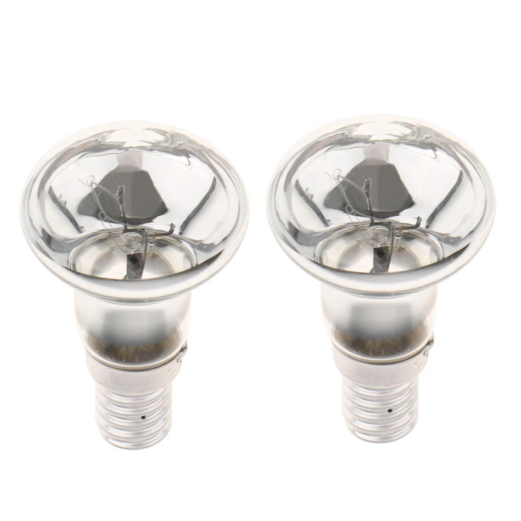 2x E14 Small Screw Base R39 Reflector Tungsten Filament Spotlight Bulb 25W, Warm White