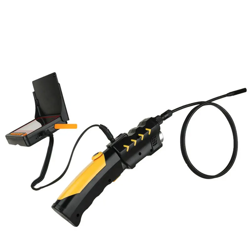 Cabo endoscópio av de 4.3 polegadas, boroscópio de segurança, inspeção cctv, tubo de cobra, micro câmeras, 1m