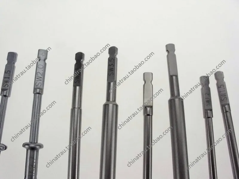 medical orthopedic instrument Plum square Hexagon sw hex 6 star head bone screw screwdriver Extractor rod AO quick coupling vet