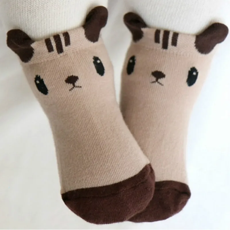 Winter Baby Terry Socks Cute Socks Anti Slip Funny Kawaii Animal Socks Warm Kids Socks Boys Girls Newborn Footwear Cotton Brand