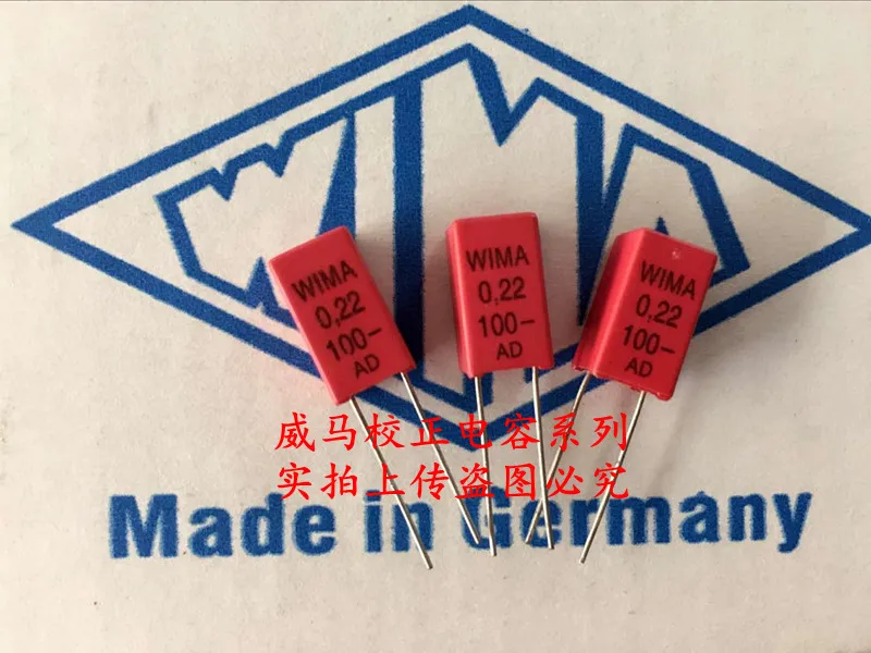 

2020 hot sale 10pcs/20pcs Germany WIMA MKS2 100V 0.22UF 224 220n P: 5mm Audio capacitor free shipping