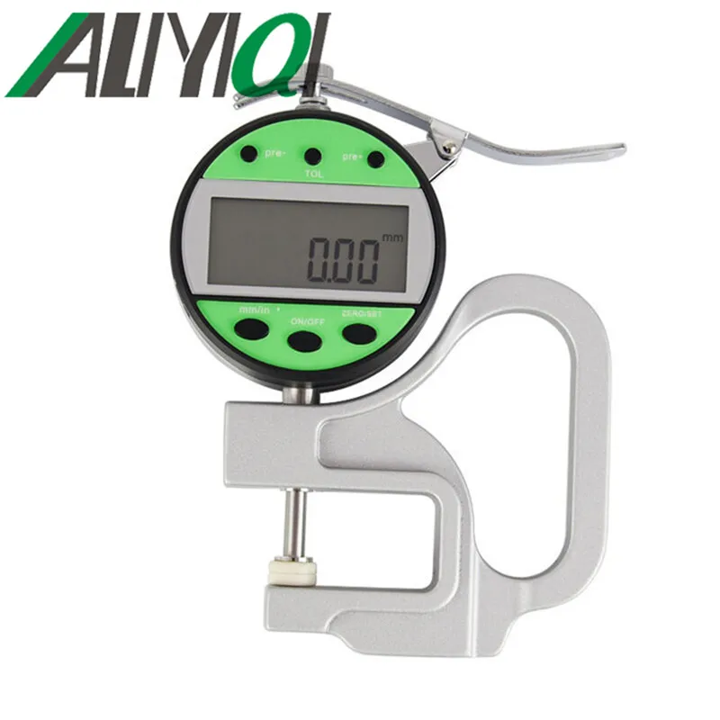 

0-10mm 0.01mm depth 120mm digital thickness gauge for jewelry leather fabric wire paper