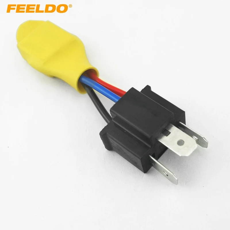 

FEELDO 2Pcs Car H4 HID Error Free Warning Canceller Anti-power Leakage Module Load Resistor NO Flickering