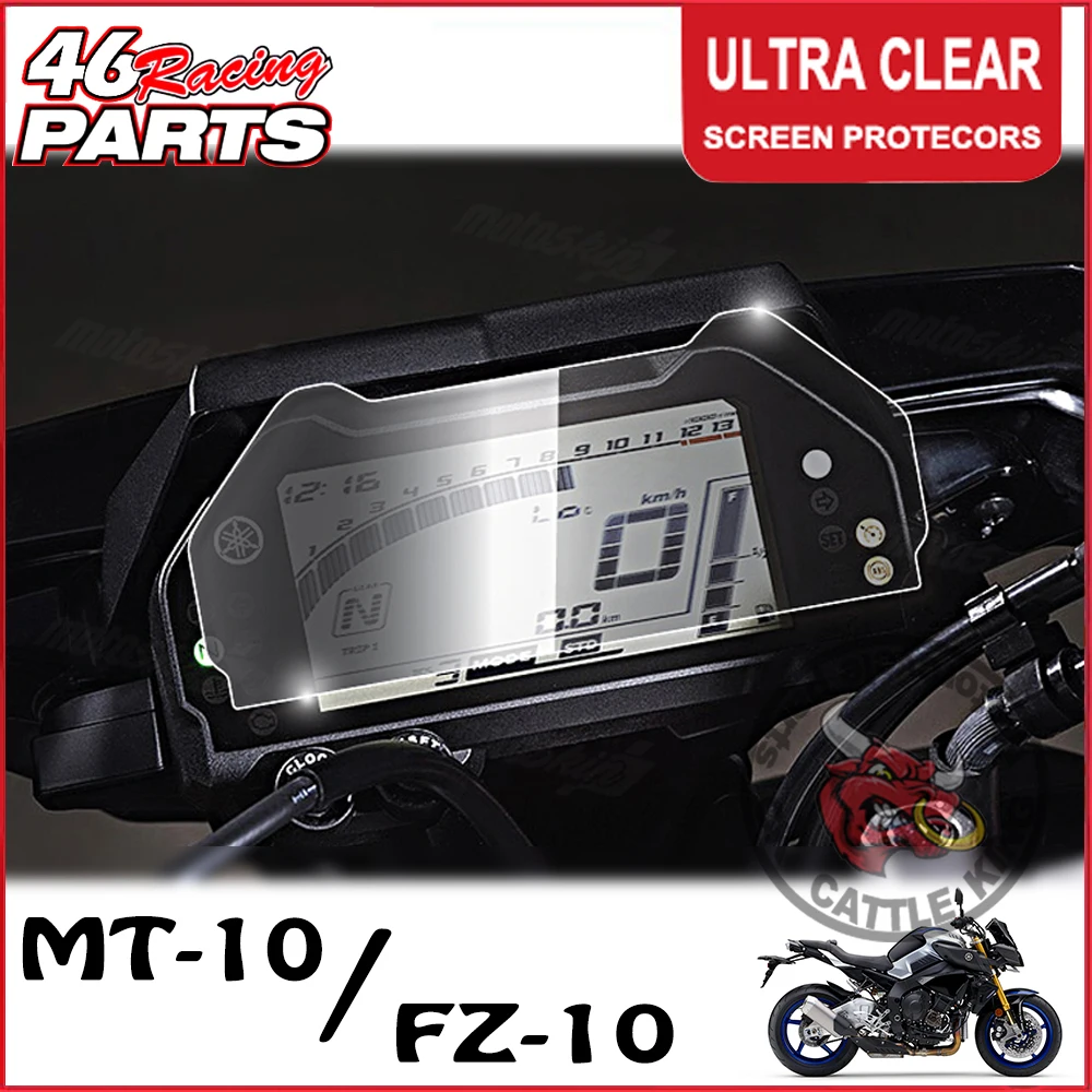 

For Yamaha MT-10 MT 10 MT10 FZ-10 FZ 10 FZ10 2016 2017 Motorcycle Accessories Cluster Scratch Screen Protection Film Protector