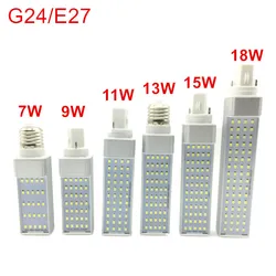 Led maïs lamp E27 G24 SMD 2835 led lamp 180 graden AC85-265V 7 W 9 W 11 W 13 W 15 W 18 W 25/35/40/50/60/64 leds led verlichting