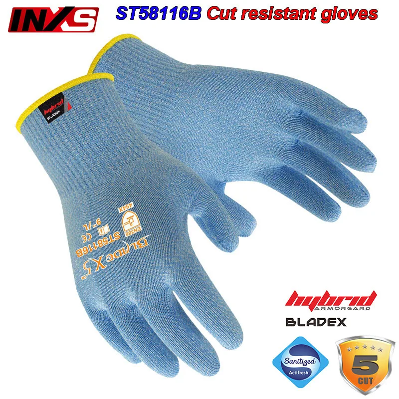 

SAFETY-INXS Cut resistant gloves Can contact food protection gloves Comfortable Breathable safety gloves