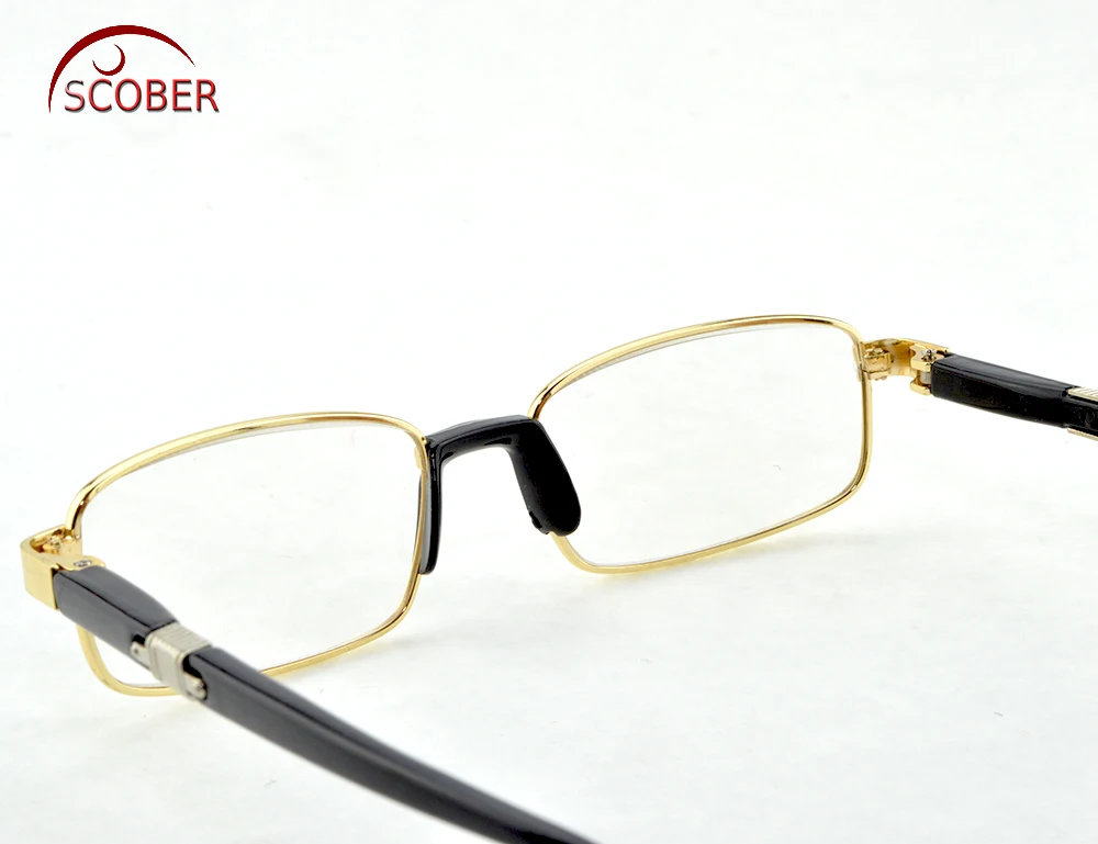 Comfortable One Nose Pads Readin Reading Glasses Luxury Gold High Quality Alloy + TR90 LEG  +0.5 +0.75 +1 TO +6