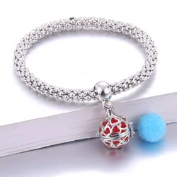 Fashion Heart Aroma Diffuser Bracelet Jewelry perfume Essential Oil Diffuser Aromatherapy Pendant Locket Bracelet With Pads