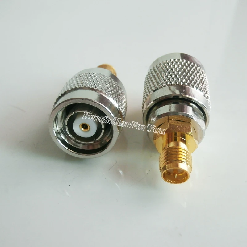 10Pcs RP-SMA RPSMA Female To RP-TNC RPTNC male RF Adapter Antenna Router Golden