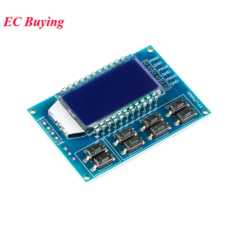 1Hz-150Khz 3-way Signal Generator PWM Board Pulse Frequency Duty Cycle Adjustable Module LCD Display Upgraded Version