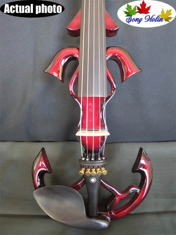 

Crazy -3 SONG art streamline 5 string 4/4 electric violin Green/Blown/Red color