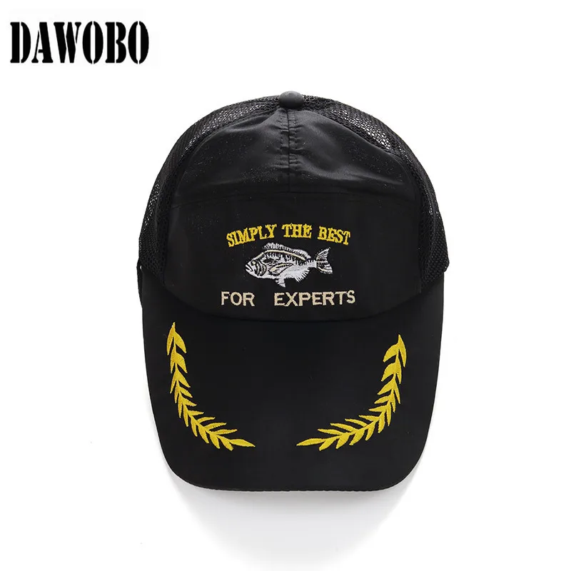 New arrival High Quality Adjustable One Size Men's Fishing Cap Man Fishing Sports Hiking Camping Baseball Cap Summer Hat