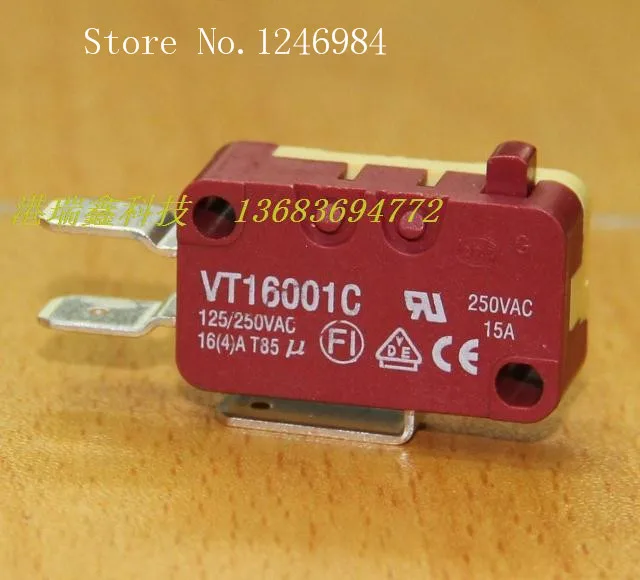 [SA]HIGHLY HIGHLY trigger lock- 15A high-current trip switch micro switch reset switch VT16001C--50pcs/lot