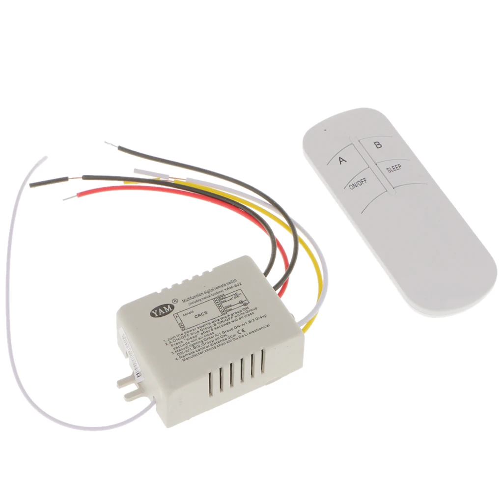 Kualitas Tinggi 2 Way Wireless SMART Lampu Lampu RF Remote Control Switch Receiver + Emitor 220V