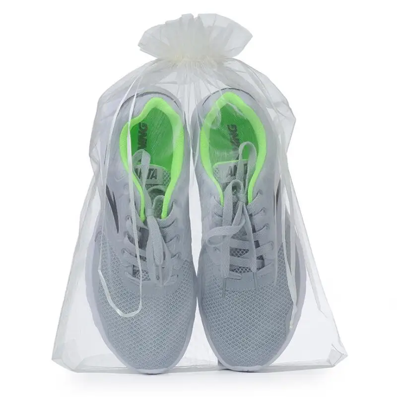

30*40CM Solid Color Organza Gift Bag Transparent Drawstring Bags Wedding Candy Small Snack Packaging LX6567