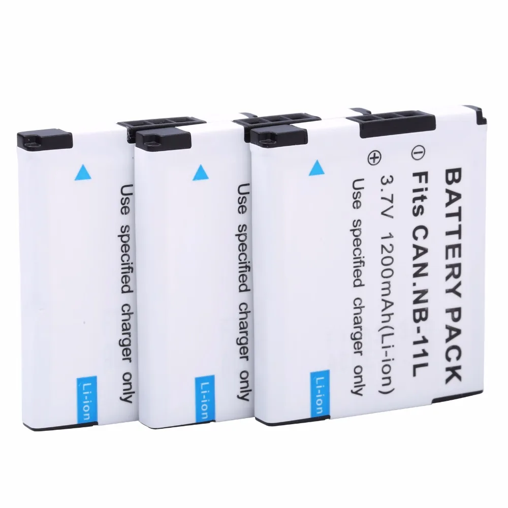 5Pcs Probty NB-11L NB-11LH 1200 mAh Li-ion Battery for CANON PowerShot SX400 A2300 A2400 A2500 A2600 A3400 A3500 IS Cameras