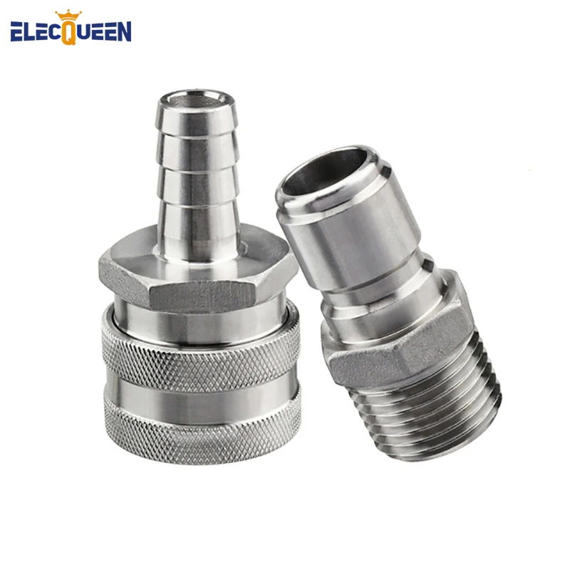 

Stainless Female Quick Disconnect Set,1/2"barb and 1/2"NPT Fitting beer homebrew Female Quick Disconnect ,Wholesale And Retail