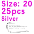 size 20 silver 25pcs