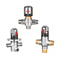 Thermostatic mixing valve bathroom quality brass shower thermostatic valve faucet constant temperature chrome plated 1/2\