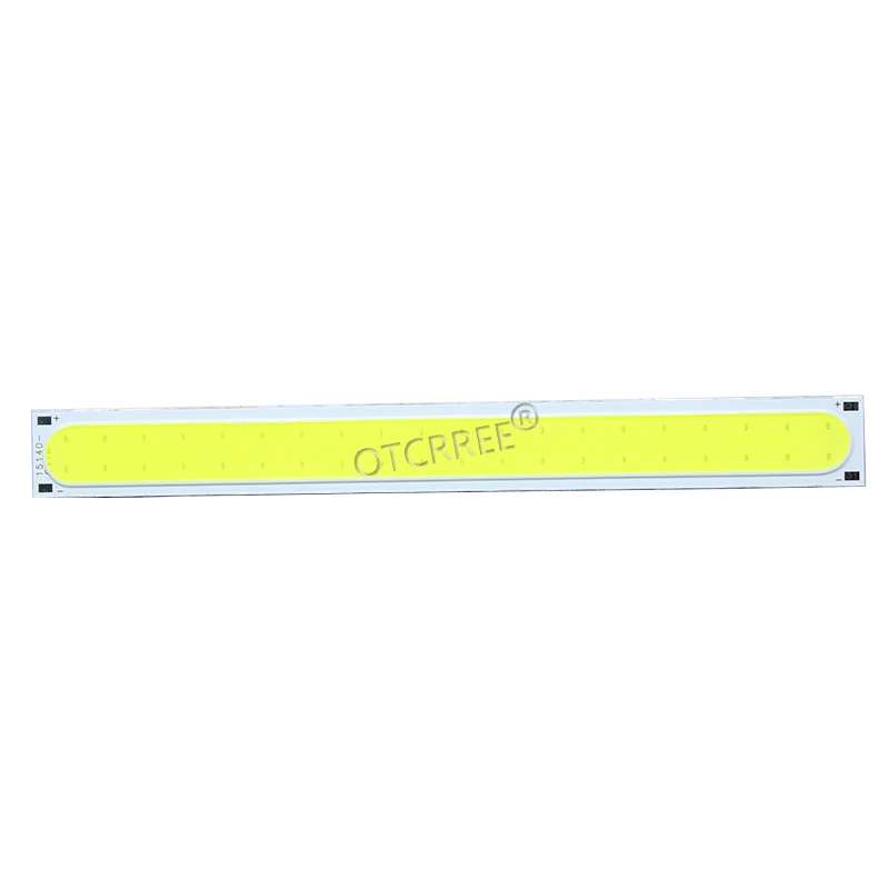 1 sztuk 14015 140*15mm LED COB źródło światła taśmy 12V DC 5W 500LM zimny biały dioda LED typu FLIP-Chip dla DIY jazdy dziennej lampa światła