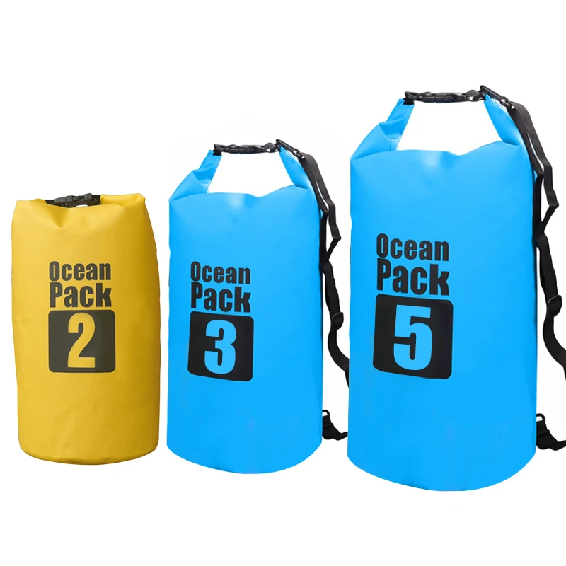 2L 3L 5L Waterdichte Dry Bag Water Resistant Zwemmen Opbergtas Pack Sack Rafting Kajakken Camping Drijvende Zeilen Kanoën