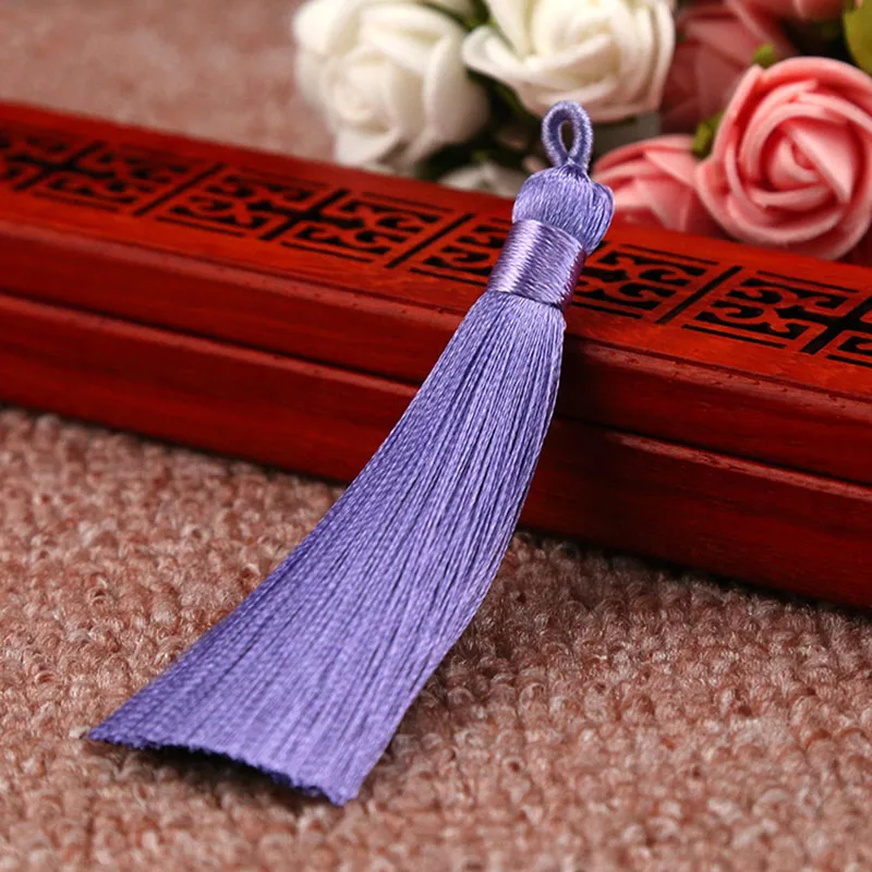 5pcs/lot 8cm Cotton Silk Tassel Cords Charms Brush with Circle for Earrings Charm Pendant Tassels fit DIY Jewelry Making