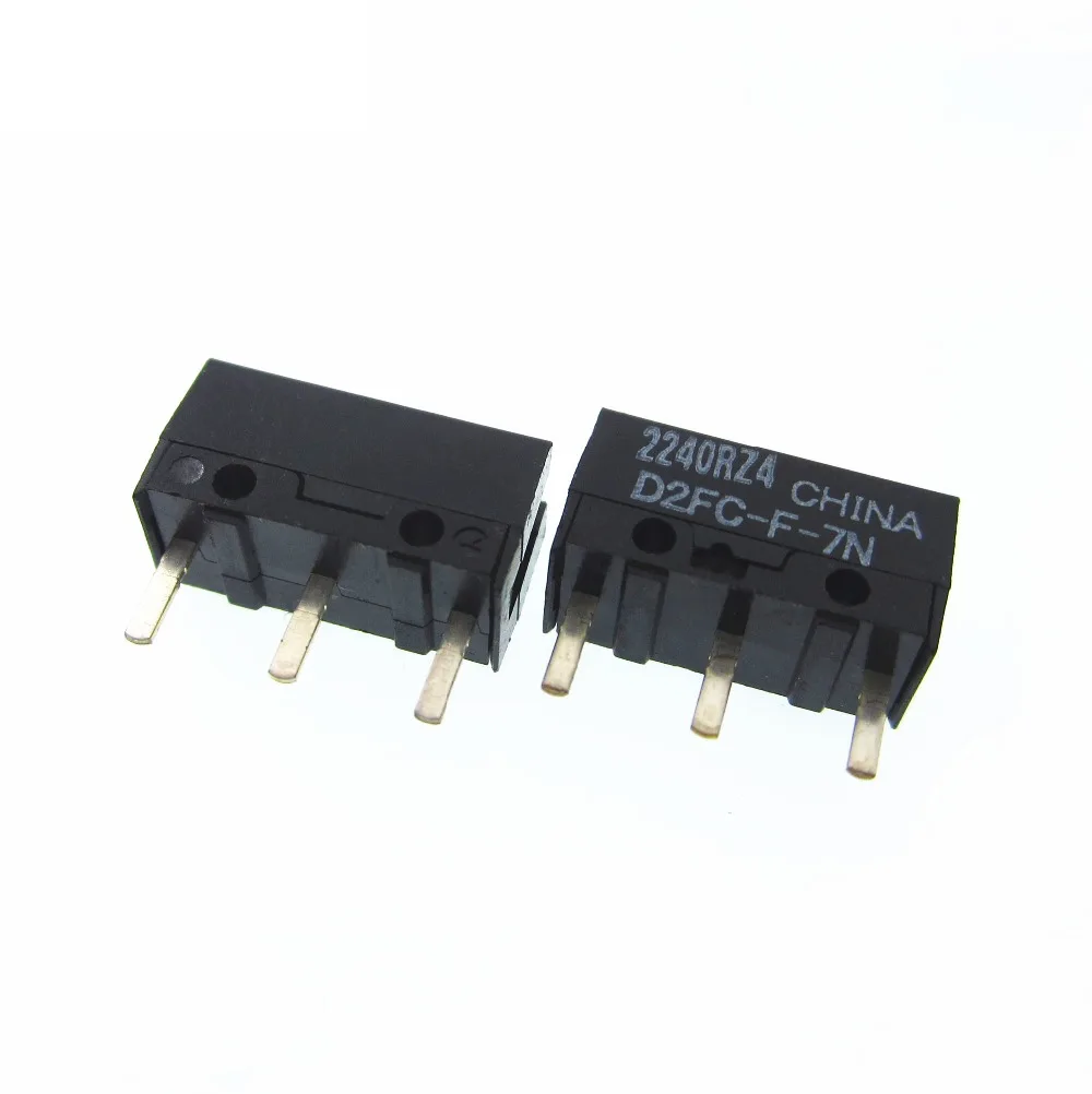 ใหม่100PCS Micro Switch Microswitch D2FC-F-7N สำหรับแผ่นปุ่ม Fretting D2F-J Microswitch
