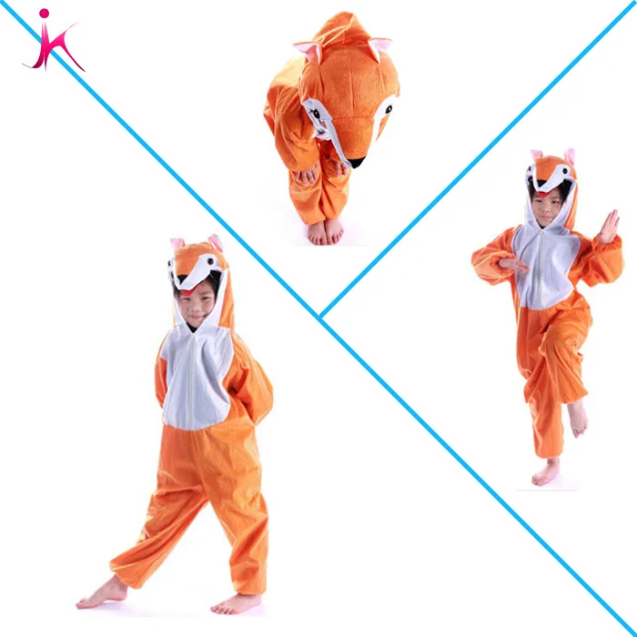 Piękne dzieci Unisex dzieci piżama w zwierzątka dzieci Cartoon Onesie Fox na sprzedaż w magazynie