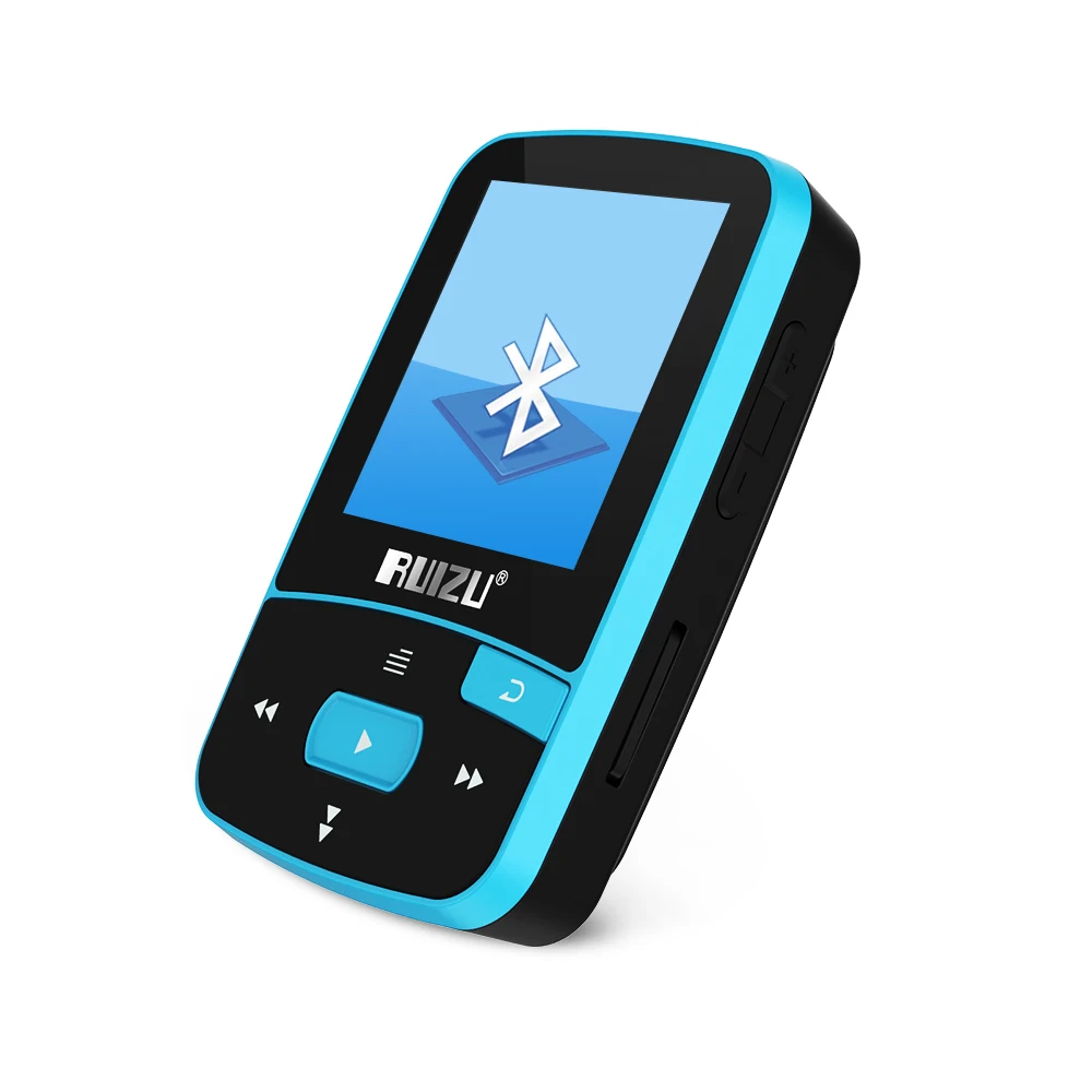 

RUIZU X50 Sport Bluetooth MP3 Player 8gb Clip Mini with Screen Support FM,Recording,E-Book,Clock,Pedometer