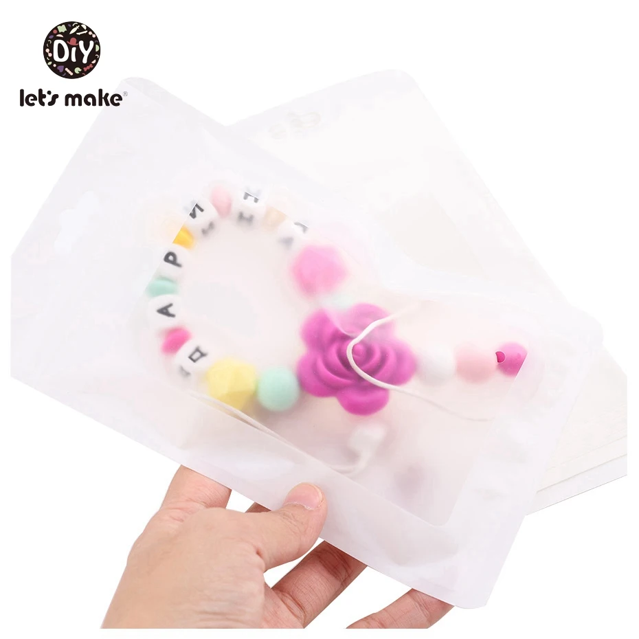 

Let's Make White 50pcs 19.5x11.5cm Display Bags BPA Free Baby Plastic Bags Package Jewelry Gift Pendant Nursing Pendant