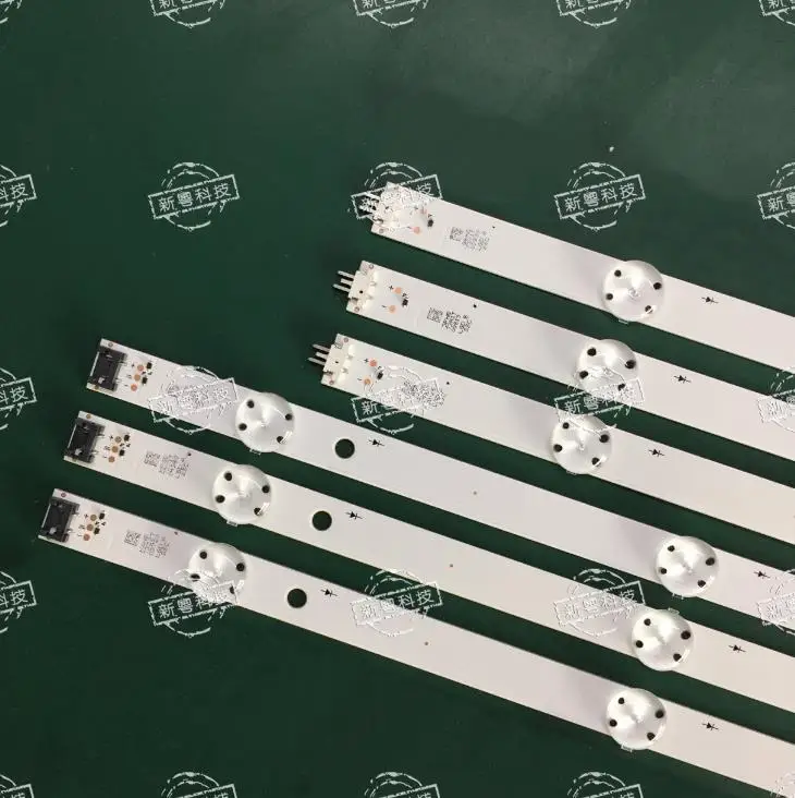 6PCS ใหม่ 3 + 4LED strip วงจร LF51-FHD-A LF51-FHD-B สําหรับ LGE-WIC0P-FHD COB 43LF5100-CA HC430DUN
