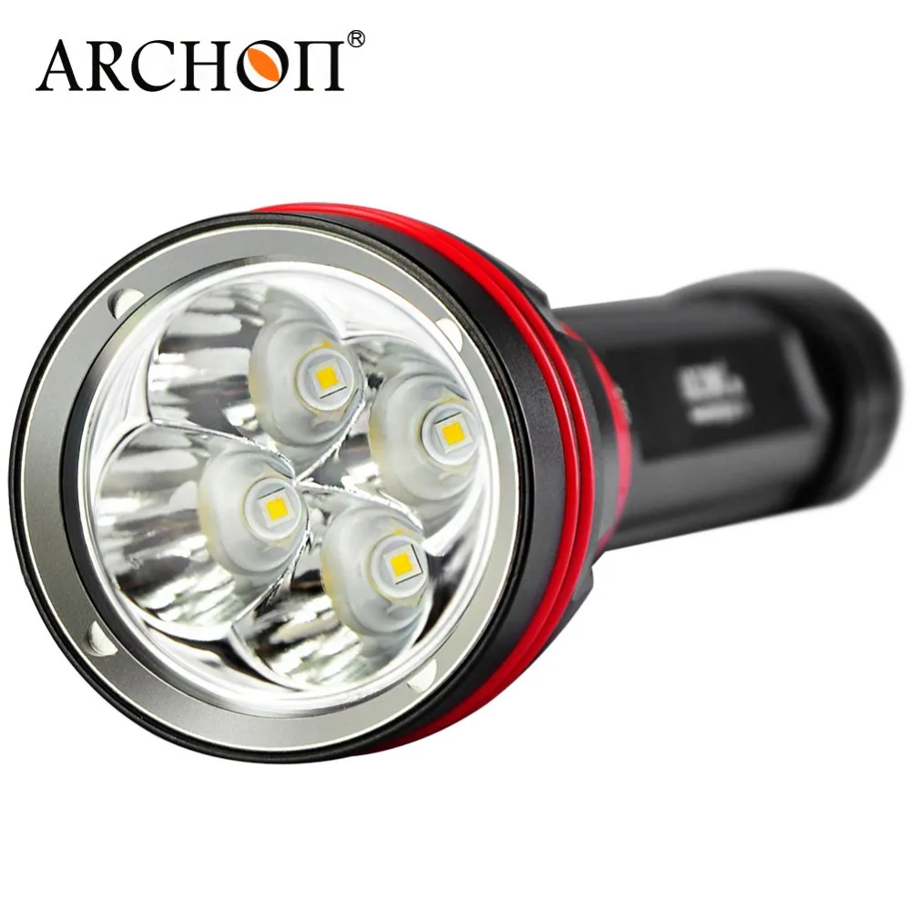 Diving torch ARCHON DY02W WY08 4*CREE LED 4000 lumens Diving Flashlight 100 Meters underwater light with Batteries+ Charger