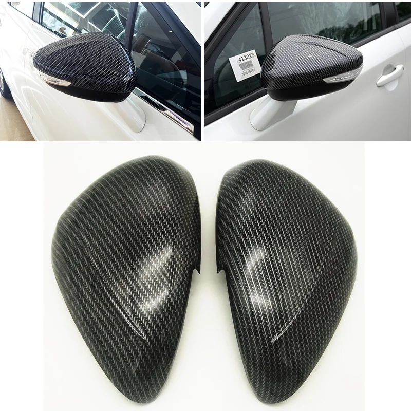 SKTOO Car Stying Fit For Peugeot 301 308 408 508 2008 3008 308S Door Side Mirror Cover Rear View Cap Accessories