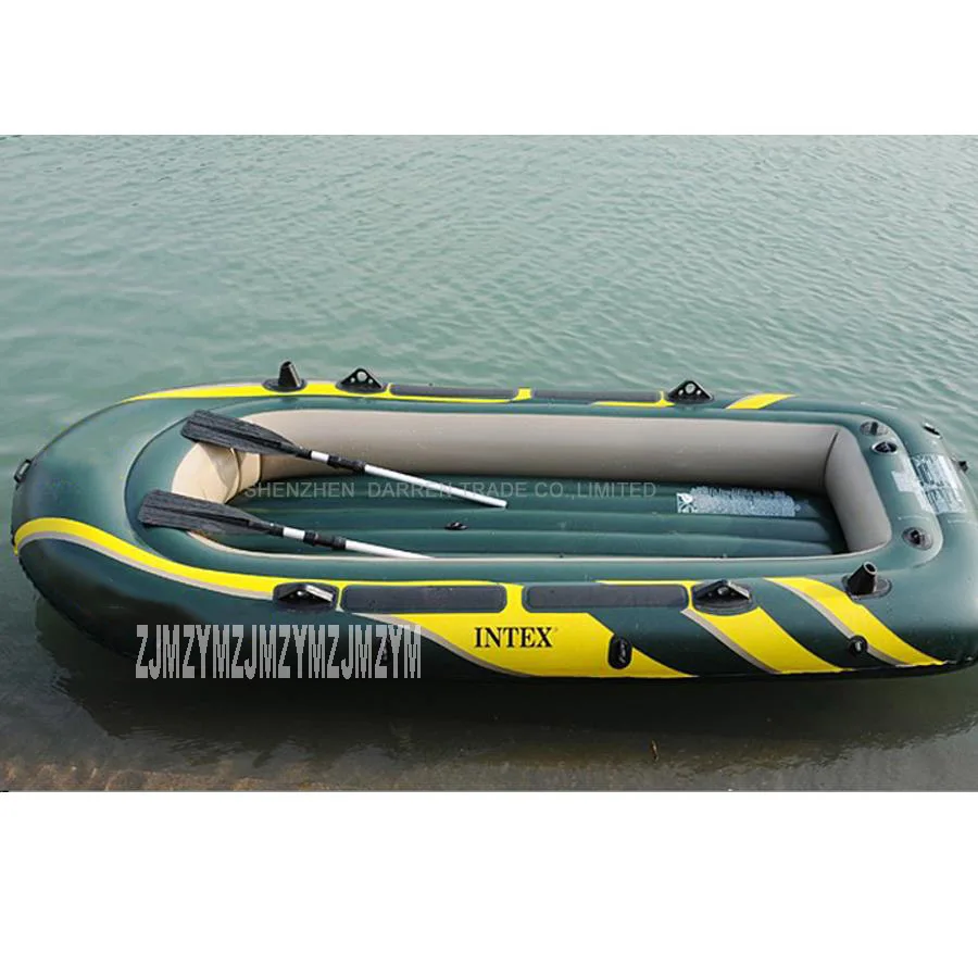 inflatable boat rowing boat fishing boat 4person for drifting with oars,pumps,and carry bag