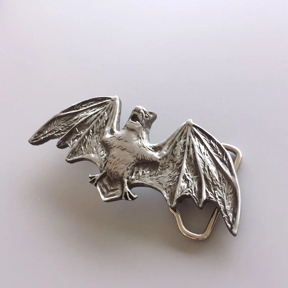 Großhandel Einzelhandel Verteilen Neue Vintage Stil 3D Cut Fledermaus Gürtel Schnalle Freies Verschiffen Auf Lager auch in die UNS