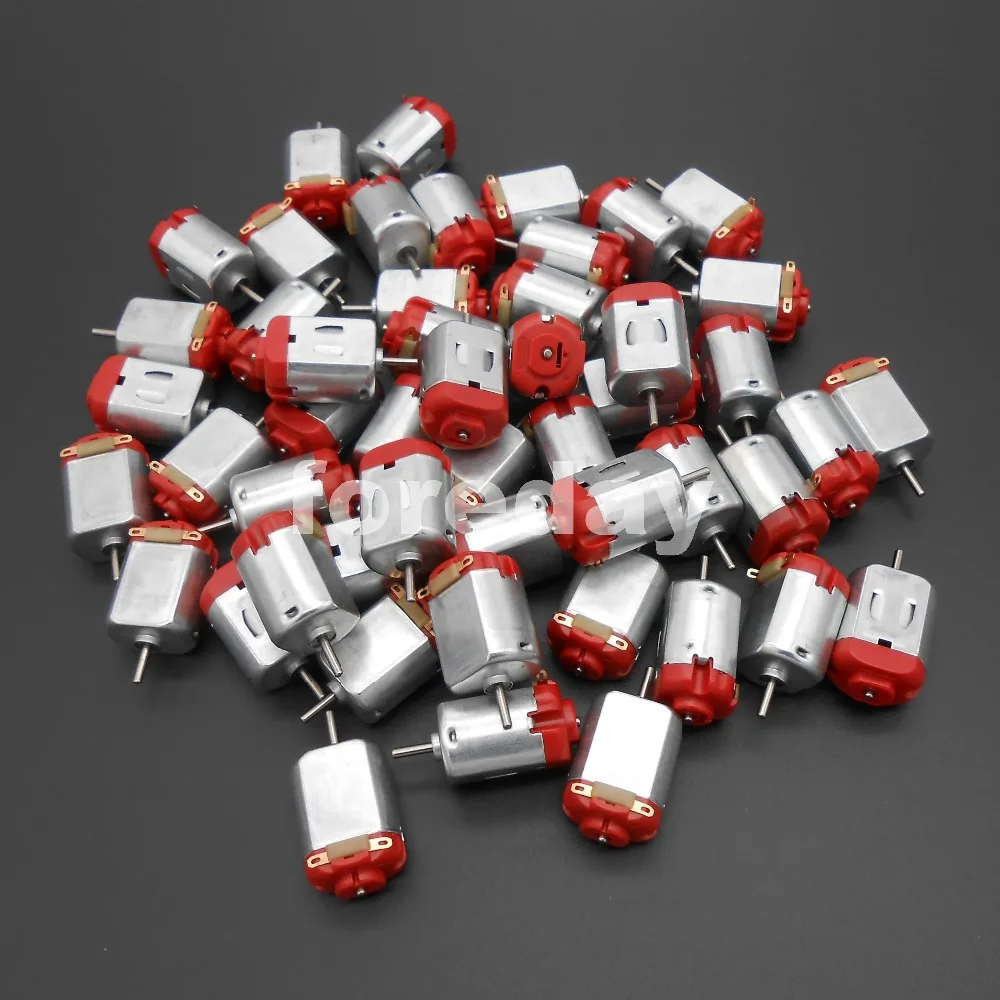 

NEW 100 PCS Mini motors R130 motor Type 130 Hobby motor 8000 RPM 0.35-0.4A 3-6V 25* 15* 20mm*FD170X100