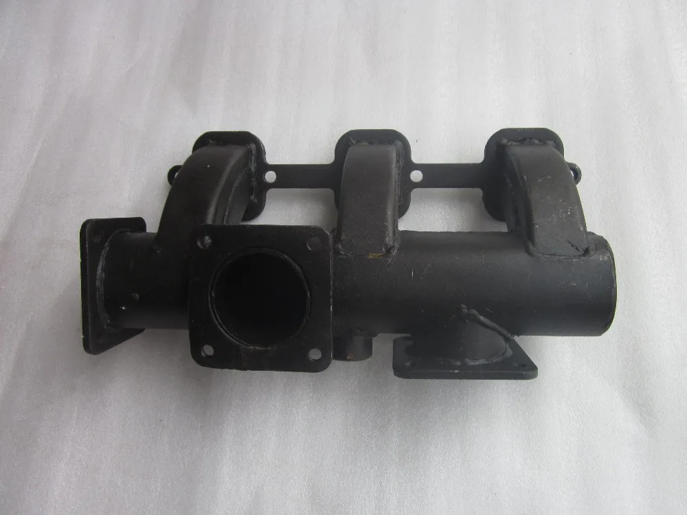 exhaust manifold for Laidong KM390BT and for tractor brand Weifang Luzhong, part number: