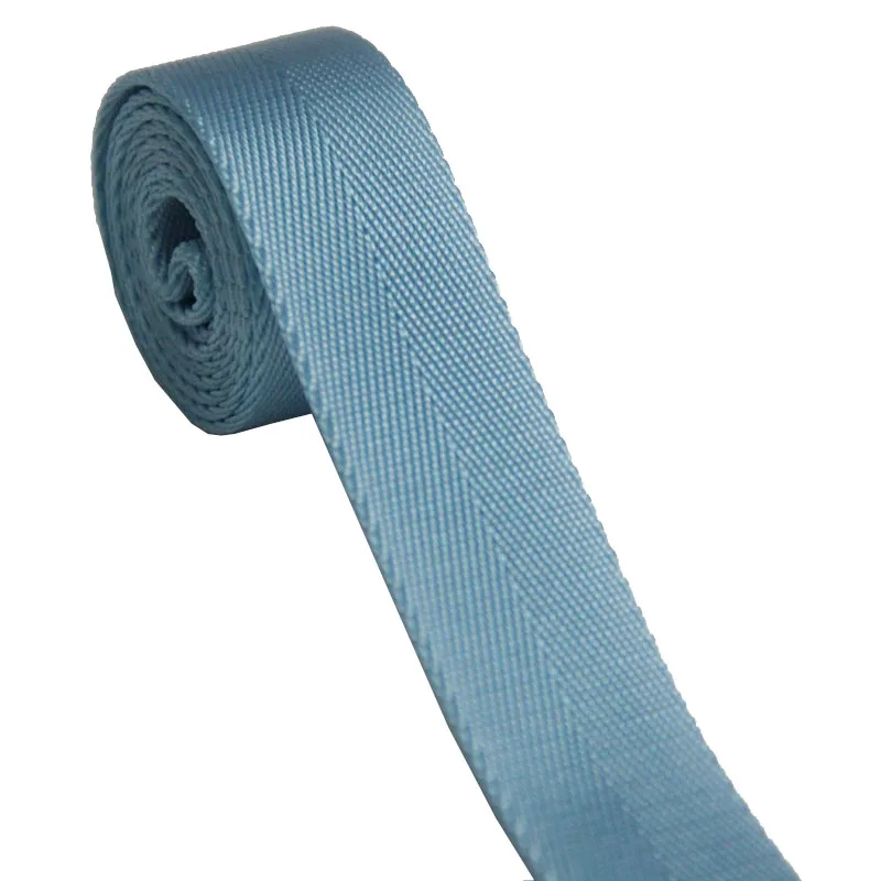 

1 Inch 1.35mm Thickness 25mm 100% Nylon Webbing For Bag Strap Sky Blue Color Hot Sale Color